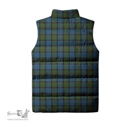 Scottish Fletcher of Dunans Clan Tartan Puffer Vest, Family Crest Plaid Sleeveless Down Jacket Scottish Plaid Tartan Plaid - ScotsTee - scotstee.com