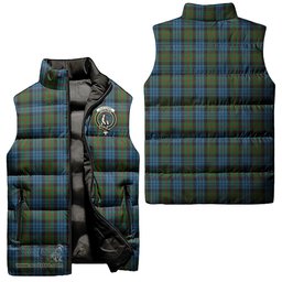 Scottish Fletcher of Dunans Clan Tartan Puffer Vest, Family Crest Plaid Sleeveless Down Jacket Scottish Plaid Tartan Plaid - ScotsTee - scotstee.com