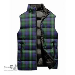 Scottish Forbes Tartan Tartan Puffer Vest, Tartan Plaid Sleeveless Down Jacket Scottish Plaid Tartan Plaid - ScotsTee - scotstee.com