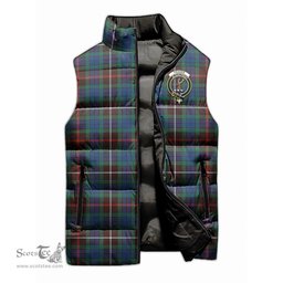 Scottish Fraser Hunting Ancient Clan Tartan Puffer Vest, Family Crest Plaid Sleeveless Down Jacket Scottish Plaid Tartan Plaid - ScotsTee - scotstee.com