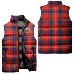 Scottish Fraser Modern Clan Tartan Puffer Vest, Family Crest Plaid Sleeveless Down Jacket Scottish Plaid Tartan Plaid - ScotsTee - scotstee.com