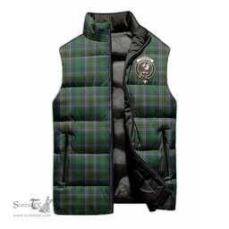 Scottish Cockburn Clan Tartan Puffer Vest, Family Crest Plaid Sleeveless Down Jacket Scottish Plaid Tartan Plaid - ScotsTee - scotstee.com