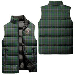 Scottish Cockburn Clan Tartan Puffer Vest, Family Crest Plaid Sleeveless Down Jacket Scottish Plaid Tartan Plaid - ScotsTee - scotstee.com