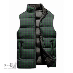 Scottish Elphinstone Tartan Tartan Puffer Vest, Tartan Plaid Sleeveless Down Jacket Scottish Plaid Tartan Plaid - ScotsTee - scotstee.com
