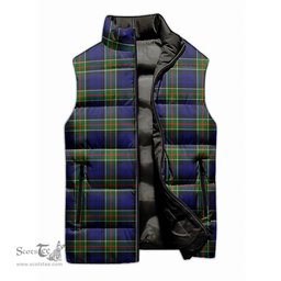 Scottish Colquhoun Modern Tartan Tartan Puffer Vest, Tartan Plaid Sleeveless Down Jacket Scottish Plaid Tartan Plaid - ScotsTee - scotstee.com
