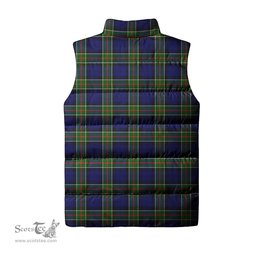 Scottish Colquhoun Modern Tartan Tartan Puffer Vest, Tartan Plaid Sleeveless Down Jacket Scottish Plaid Tartan Plaid - ScotsTee - scotstee.com