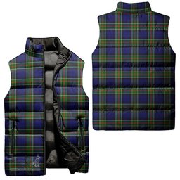 Scottish Colquhoun Modern Tartan Tartan Puffer Vest, Tartan Plaid Sleeveless Down Jacket Scottish Plaid Tartan Plaid - ScotsTee - scotstee.com