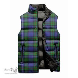 Scottish Donnachaidh Tartan Tartan Puffer Vest, Tartan Plaid Sleeveless Down Jacket Scottish Plaid Tartan Plaid - ScotsTee - scotstee.com
