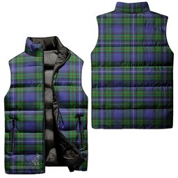 Scottish Donnachaidh Tartan Tartan Puffer Vest, Tartan Plaid Sleeveless Down Jacket Scottish Plaid Tartan Plaid - ScotsTee - scotstee.com