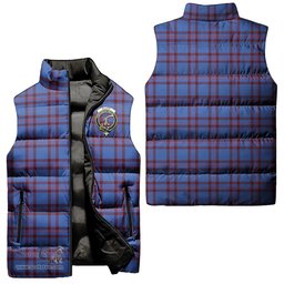 Scottish Elliot Modern Clan Tartan Puffer Vest, Family Crest Plaid Sleeveless Down Jacket Scottish Plaid Tartan Plaid - ScotsTee - scotstee.com