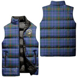 Scottish Edmonstone Clan Tartan Puffer Vest, Family Crest Plaid Sleeveless Down Jacket Scottish Plaid Tartan Plaid - ScotsTee - scotstee.com
