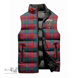 Scottish Fotheringham Modern Clan Tartan Puffer Vest, Family Crest Plaid Sleeveless Down Jacket Scottish Plaid Tartan Plaid - ScotsTee - scotstee.com