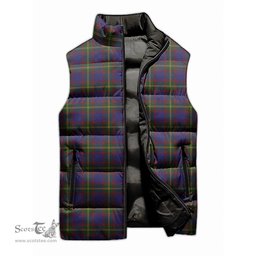 Scottish Durie Tartan Tartan Puffer Vest, Tartan Plaid Sleeveless Down Jacket Scottish Plaid Tartan Plaid - ScotsTee - scotstee.com