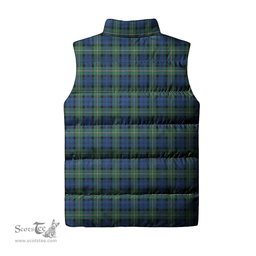 Scottish Forbes Ancient Clan Tartan Puffer Vest, Family Crest Plaid Sleeveless Down Jacket Scottish Plaid Tartan Plaid - ScotsTee - scotstee.com