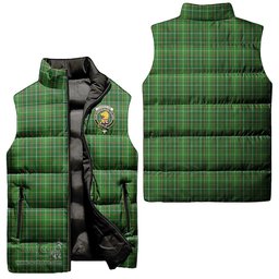 Scottish Forrester or Foster Hunting Clan Tartan Puffer Vest, Family Crest Plaid Sleeveless Down Jacket Scottish Plaid Tartan Plaid - ScotsTee - scotstee.com