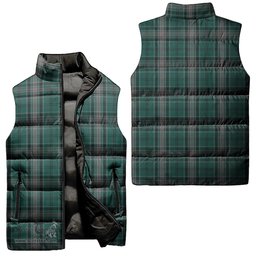 Scottish Kelly of Sleat Hunting Tartan Tartan Puffer Vest, Tartan Plaid Sleeveless Down Jacket Scottish Plaid Tartan Plaid - ScotsTee - scotstee.com