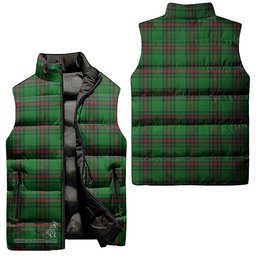 Scottish Kinloch Tartan Tartan Puffer Vest, Tartan Plaid Sleeveless Down Jacket Scottish Plaid Tartan Plaid - ScotsTee - scotstee.com