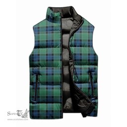 Scottish Graham of Menteith Ancient Tartan Tartan Puffer Vest, Tartan Plaid Sleeveless Down Jacket Scottish Plaid Tartan Plaid - ScotsTee - scotstee.com