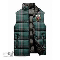 Scottish Kelly of Sleat Hunting Clan Tartan Puffer Vest, Family Crest Plaid Sleeveless Down Jacket Scottish Plaid Tartan Plaid - ScotsTee - scotstee.com