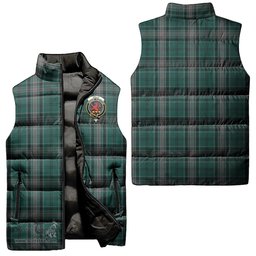 Scottish Kelly of Sleat Hunting Clan Tartan Puffer Vest, Family Crest Plaid Sleeveless Down Jacket Scottish Plaid Tartan Plaid - ScotsTee - scotstee.com