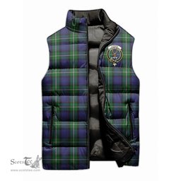 Scottish Forbes Clan Tartan Puffer Vest, Family Crest Plaid Sleeveless Down Jacket Scottish Plaid Tartan Plaid - ScotsTee - scotstee.com