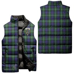 Scottish Forbes Clan Tartan Puffer Vest, Family Crest Plaid Sleeveless Down Jacket Scottish Plaid Tartan Plaid - ScotsTee - scotstee.com
