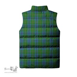 Scottish Johnstone (Johnston) Tartan Tartan Puffer Vest, Tartan Plaid Sleeveless Down Jacket Scottish Plaid Tartan Plaid - ScotsTee - scotstee.com