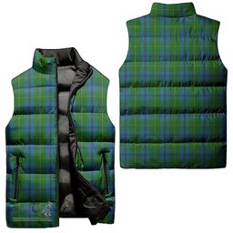 Scottish Johnstone (Johnston) Tartan Tartan Puffer Vest, Tartan Plaid Sleeveless Down Jacket Scottish Plaid Tartan Plaid - ScotsTee - scotstee.com