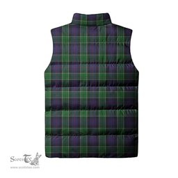 Scottish Leslie Hunting Tartan Tartan Puffer Vest, Tartan Plaid Sleeveless Down Jacket Scottish Plaid Tartan Plaid - ScotsTee - scotstee.com