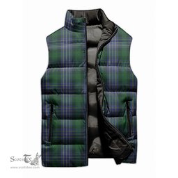 Scottish Hughes Tartan Tartan Puffer Vest, Tartan Plaid Sleeveless Down Jacket Scottish Plaid Tartan Plaid - ScotsTee - scotstee.com