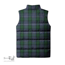 Scottish Hughes Tartan Tartan Puffer Vest, Tartan Plaid Sleeveless Down Jacket Scottish Plaid Tartan Plaid - ScotsTee - scotstee.com