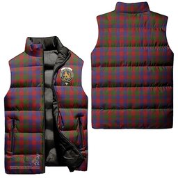 Scottish Gow Clan Tartan Puffer Vest, Family Crest Plaid Sleeveless Down Jacket Scottish Plaid Tartan Plaid - ScotsTee - scotstee.com