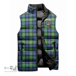 Scottish Gordon Old Ancient Clan Tartan Puffer Vest, Family Crest Plaid Sleeveless Down Jacket Scottish Plaid Tartan Plaid - ScotsTee - scotstee.com
