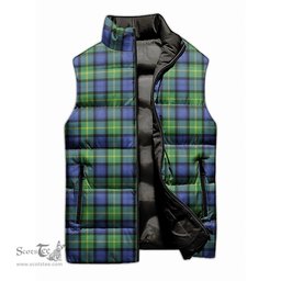 Scottish Gordon Old Ancient Tartan Tartan Puffer Vest, Tartan Plaid Sleeveless Down Jacket Scottish Plaid Tartan Plaid - ScotsTee - scotstee.com