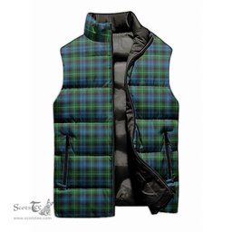 Scottish Lamont Tartan Tartan Puffer Vest, Tartan Plaid Sleeveless Down Jacket Scottish Plaid Tartan Plaid - ScotsTee - scotstee.com