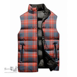 Scottish Hamilton Ancient Tartan Tartan Puffer Vest, Tartan Plaid Sleeveless Down Jacket Scottish Plaid Tartan Plaid - ScotsTee - scotstee.com