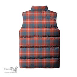 Scottish Hamilton Ancient Clan Tartan Puffer Vest, Family Crest Plaid Sleeveless Down Jacket Scottish Plaid Tartan Plaid - ScotsTee - scotstee.com