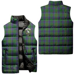 Scottish Hunter of Hunterston Clan Tartan Puffer Vest, Family Crest Plaid Sleeveless Down Jacket Scottish Plaid Tartan Plaid - ScotsTee - scotstee.com