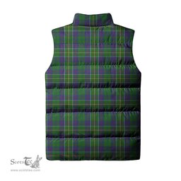 Scottish Hunter of Hunterston Clan Tartan Puffer Vest, Family Crest Plaid Sleeveless Down Jacket Scottish Plaid Tartan Plaid - ScotsTee - scotstee.com