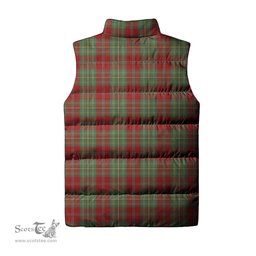 Scottish Leask Clan Tartan Puffer Vest, Family Crest Plaid Sleeveless Down Jacket Scottish Plaid Tartan Plaid - ScotsTee - scotstee.com