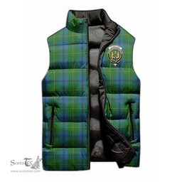 Scottish Johnstone Clan Tartan Puffer Vest, Family Crest Plaid Sleeveless Down Jacket Scottish Plaid Tartan Plaid - ScotsTee - scotstee.com