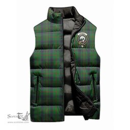 Scottish Kennedy Clan Tartan Puffer Vest, Family Crest Plaid Sleeveless Down Jacket Scottish Plaid Tartan Plaid - ScotsTee - scotstee.com