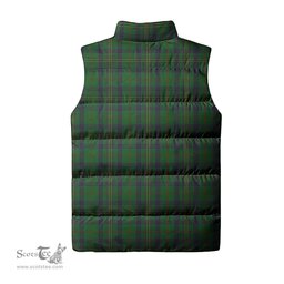 Scottish Kennedy Clan Tartan Puffer Vest, Family Crest Plaid Sleeveless Down Jacket Scottish Plaid Tartan Plaid - ScotsTee - scotstee.com