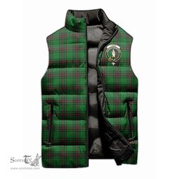 Scottish Logie Clan Tartan Puffer Vest, Family Crest Plaid Sleeveless Down Jacket Scottish Plaid Tartan Plaid - ScotsTee - scotstee.com