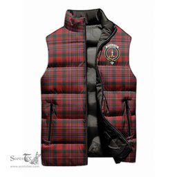 Scottish MacAlister Clan Tartan Puffer Vest, Family Crest Plaid Sleeveless Down Jacket Scottish Plaid Tartan Plaid - ScotsTee - scotstee.com