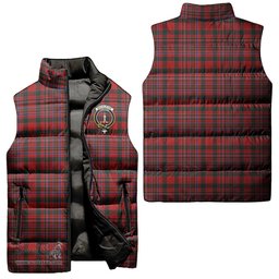 Scottish MacAlister Clan Tartan Puffer Vest, Family Crest Plaid Sleeveless Down Jacket Scottish Plaid Tartan Plaid - ScotsTee - scotstee.com
