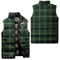 Scottish MacArthur Modern Clan Tartan Puffer Vest, Family Crest Plaid Sleeveless Down Jacket Scottish Plaid Tartan Plaid - ScotsTee - scotstee.com