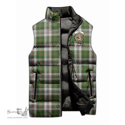 Scottish Hay White Dress Clan Tartan Puffer Vest, Family Crest Plaid Sleeveless Down Jacket Scottish Plaid Tartan Plaid - ScotsTee - scotstee.com