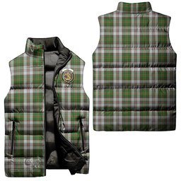 Scottish Hay White Dress Clan Tartan Puffer Vest, Family Crest Plaid Sleeveless Down Jacket Scottish Plaid Tartan Plaid - ScotsTee - scotstee.com