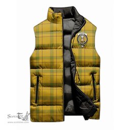 Scottish Houston Clan Tartan Puffer Vest, Family Crest Plaid Sleeveless Down Jacket Scottish Plaid Tartan Plaid - ScotsTee - scotstee.com